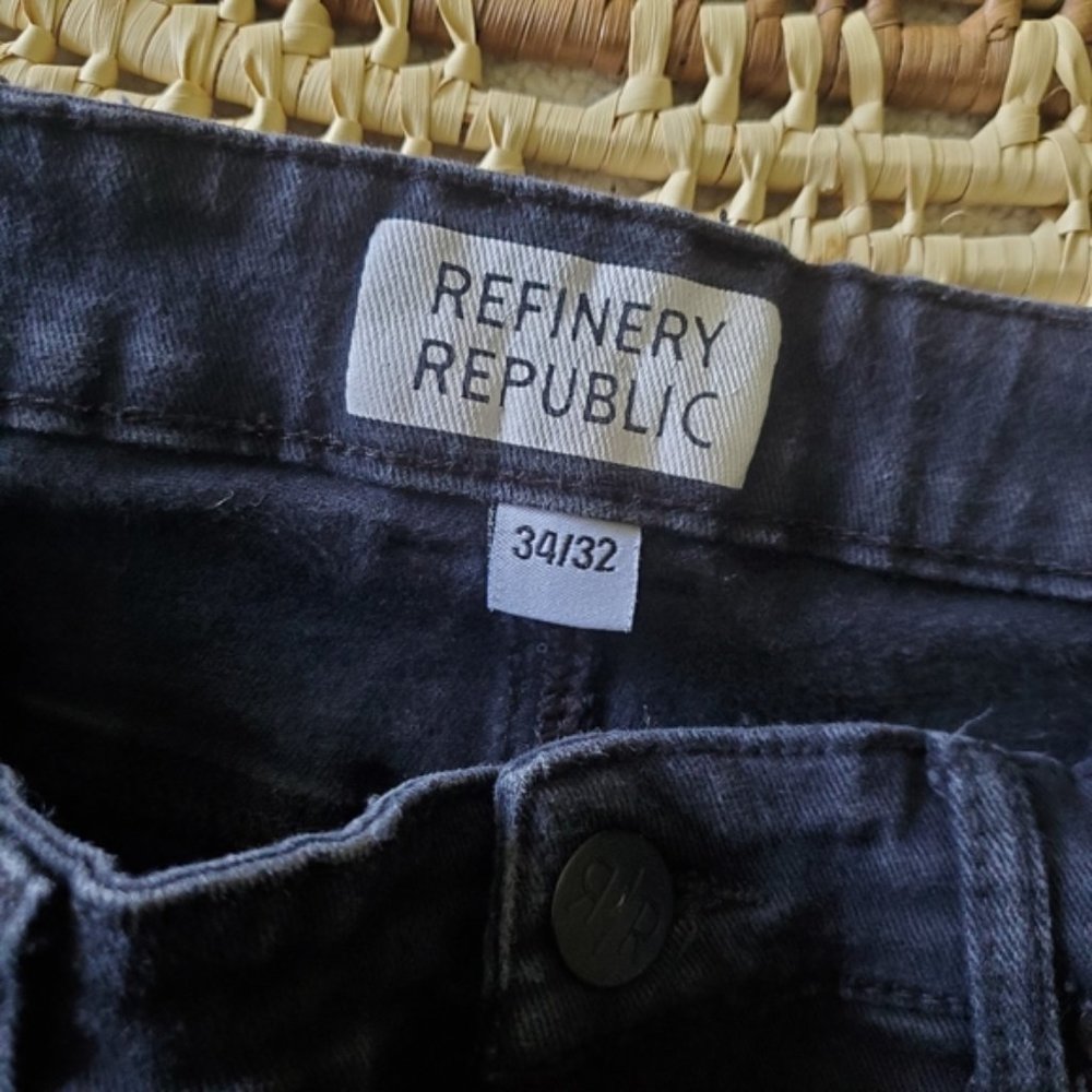 Refinery Republic Solid Black Straight Fit Jeans - image 6
